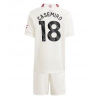 Manchester United Casemiro #18 Replika babykläder Tredjeställ Barn 2023-24 Kortärmad (+ korta byxor)